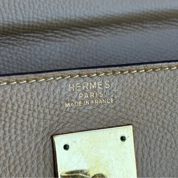 1988’ Vintage Hermes Kelly 32 Epsom Sellier Birkin Bag - Picture 8 of 12